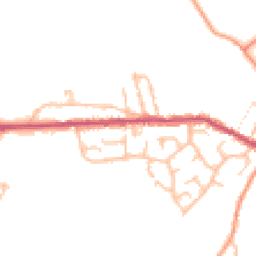 Daytime road noise heatmap for ST7 8QY