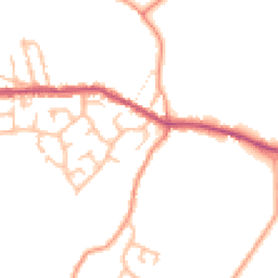 Daytime road noise heatmap for ST7 8RB