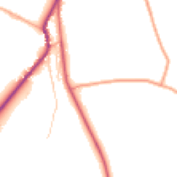 Daytime road noise heatmap for ST9 0AA