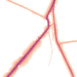 Daytime road noise heatmap for ST9 0AL