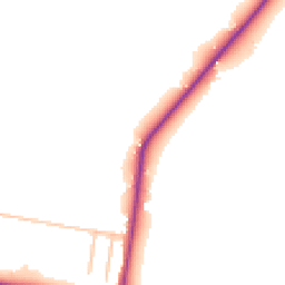 Daytime road noise heatmap for ST9 0AR