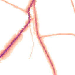Daytime road noise heatmap for ST9 0AX