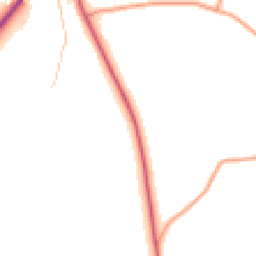 Daytime road noise heatmap for ST9 0AY