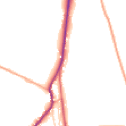 Daytime road noise heatmap for ST9 0BA