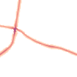 Night-time road noise heatmap for ST9 0DJ