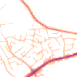 Daytime road noise heatmap for ST9 0EY