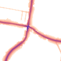 Daytime road noise heatmap for ST9 0FA
