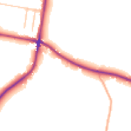 Daytime road noise heatmap for ST9 0FD