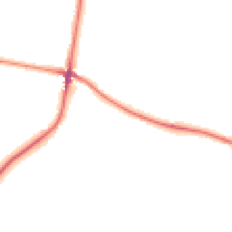 Night-time road noise heatmap for ST9 0FD