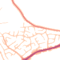 Daytime road noise heatmap for ST9 0HD