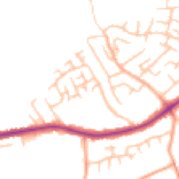 Daytime road noise heatmap for ST9 0JJ