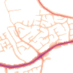 Daytime road noise heatmap for ST9 0LN