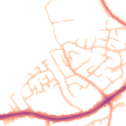 Daytime road noise heatmap for ST9 0LP