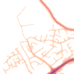 Daytime road noise heatmap for ST9 0LX