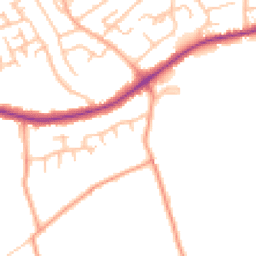 Daytime road noise heatmap for ST9 0PD
