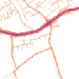 Daytime road noise heatmap for ST9 0PE