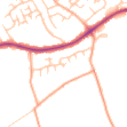 Daytime road noise heatmap for ST9 0PG
