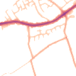 Daytime road noise heatmap for ST9 0PJ