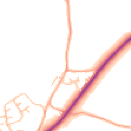 Daytime road noise heatmap for ST9 9AA