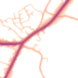 Daytime road noise heatmap for ST9 9BG