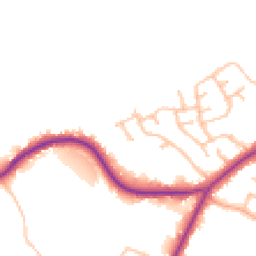 Daytime road noise heatmap for ST9 9BP