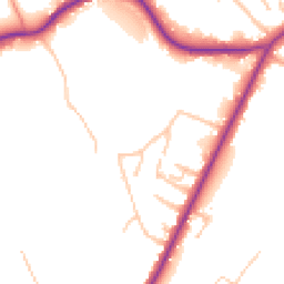 Daytime road noise heatmap for ST9 9DA