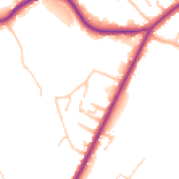 Daytime road noise heatmap for ST9 9DB
