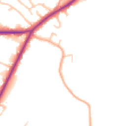 Daytime road noise heatmap for ST9 9DT