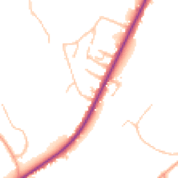 Daytime road noise heatmap for ST9 9EN