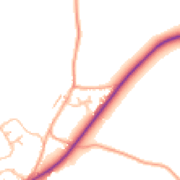 Daytime road noise heatmap for ST9 9EX