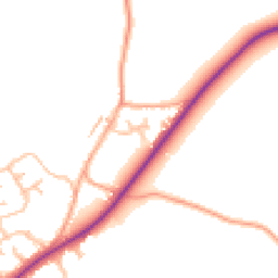 Daytime road noise heatmap for ST9 9HE