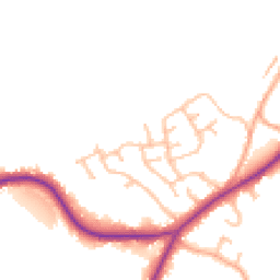 Daytime road noise heatmap for ST9 9HW