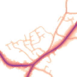 Daytime road noise heatmap for ST9 9HX