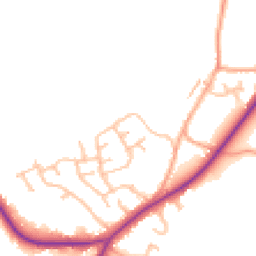 Daytime road noise heatmap for ST9 9HZ