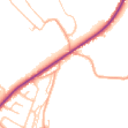 Daytime road noise heatmap for ST9 9NP