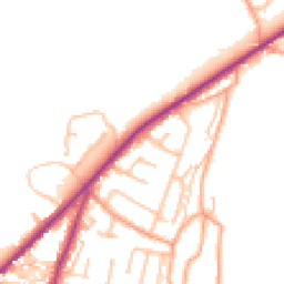 Daytime road noise heatmap for ST9 9NX