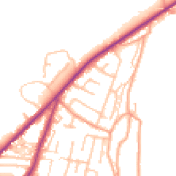 Daytime road noise heatmap for ST9 9PA