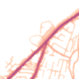 Daytime road noise heatmap for ST9 9PD