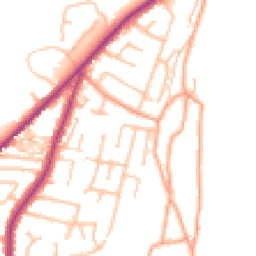 Daytime road noise heatmap for ST9 9PQ