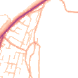Daytime road noise heatmap for ST9 9PT