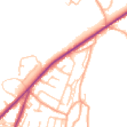 Daytime road noise heatmap for ST9 9PX