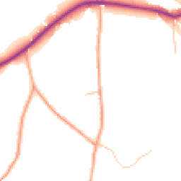 Daytime road noise heatmap for ST9 9QE