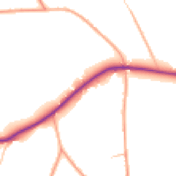 Daytime road noise heatmap for ST9 9QF