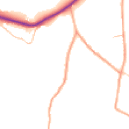 Daytime road noise heatmap for ST9 9QG