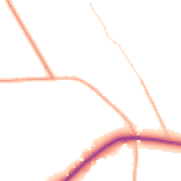 Daytime road noise heatmap for ST9 9QS