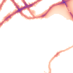 Night-time road noise heatmap for SW10 0AA