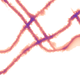 Night-time road noise heatmap for SW10 0AF