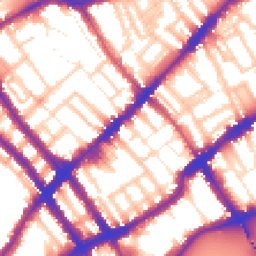 Daytime road noise heatmap for SW10 0AG