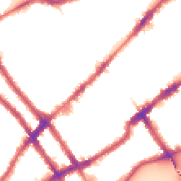 Night-time road noise heatmap for SW10 0AG