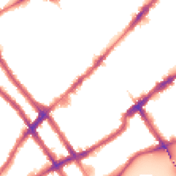 Night-time road noise heatmap for SW10 0AH